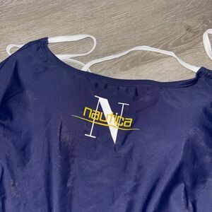Nautica Dark Blue Swimsuit with White Straps
